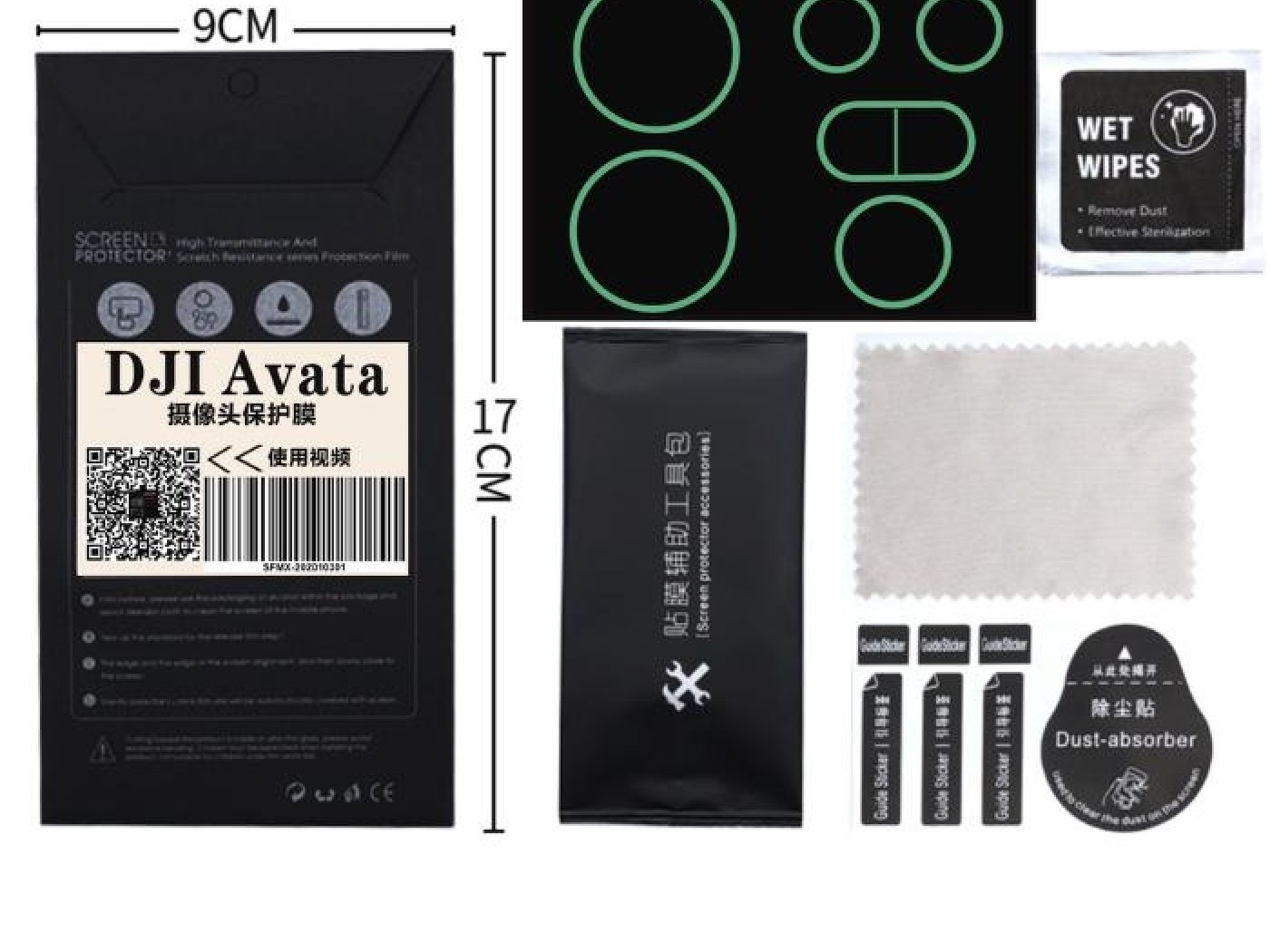 Ochrana objektivu, spodních senzorů a čoček brýlí k dronu DJI Avata