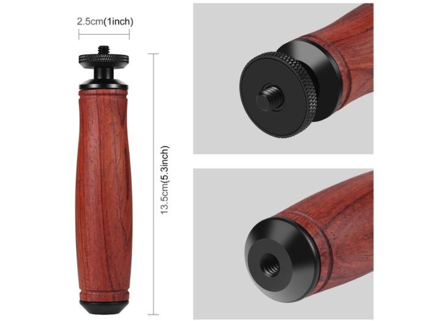 Dřevěná rukojeť pro akční kameru