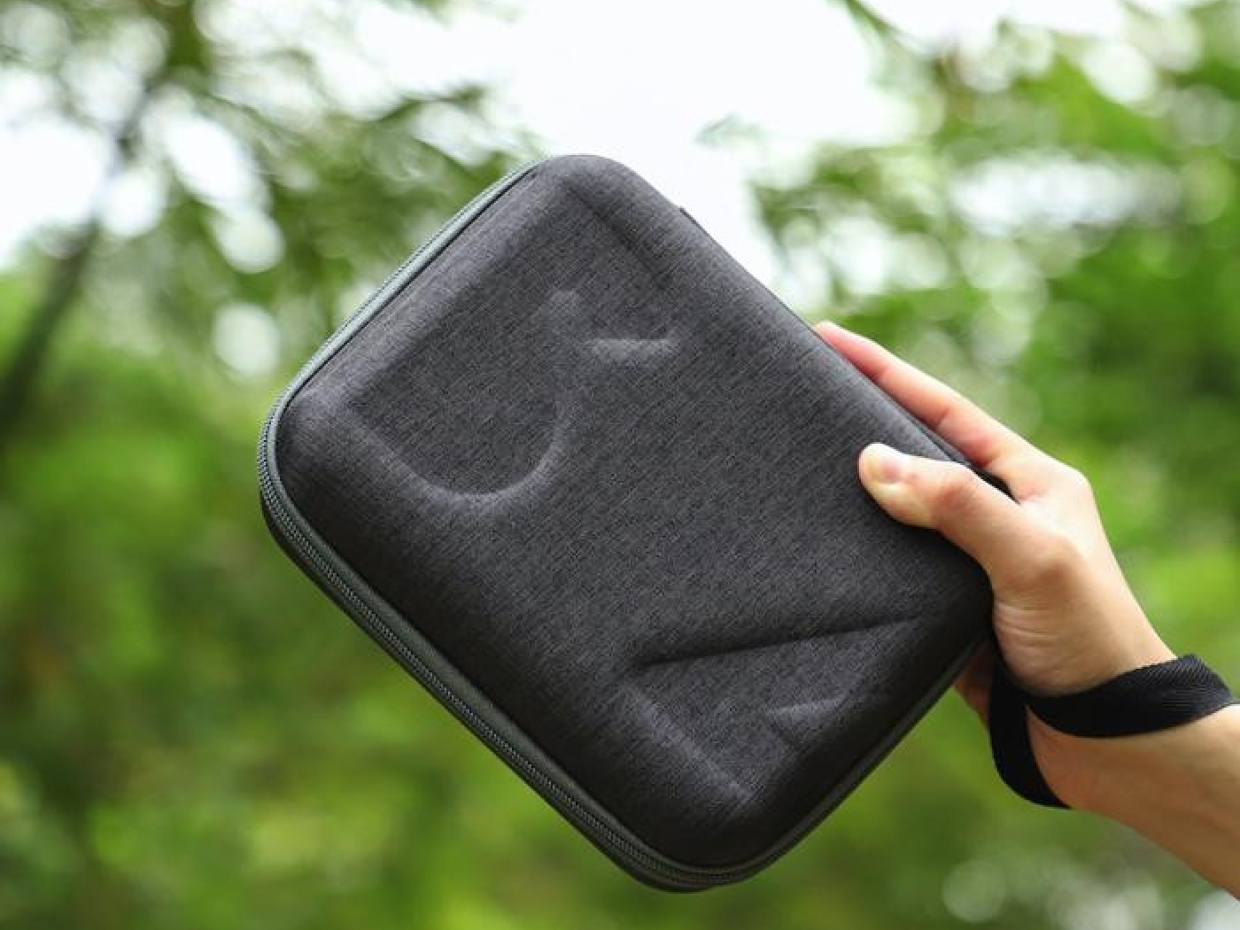 Šedé polyesterové pouzdro na stabilizátor Insta360 Flow