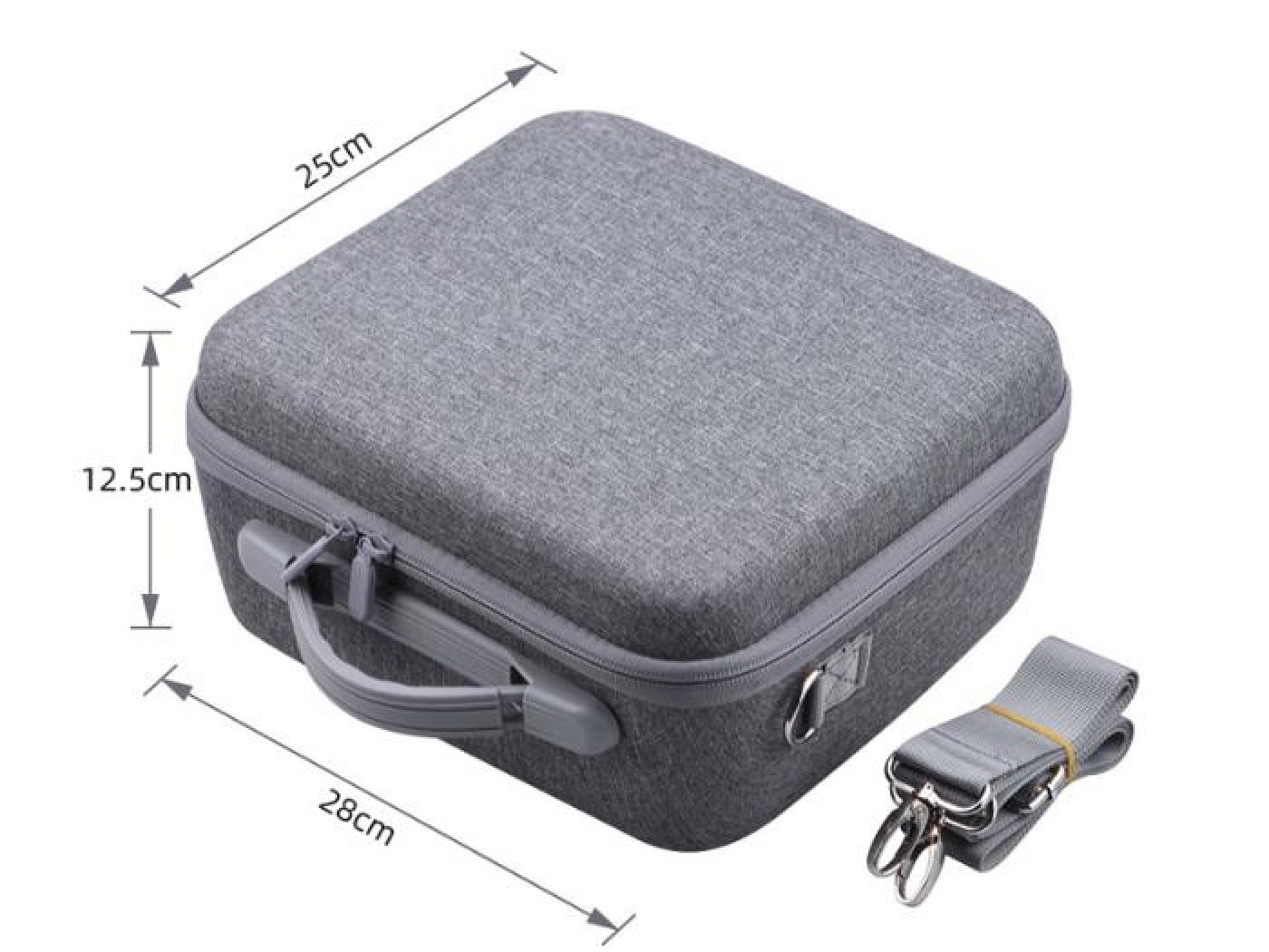 Šedé pouzdro s polstrováním na dron DJI Mini 3 / Mini 3 Pro