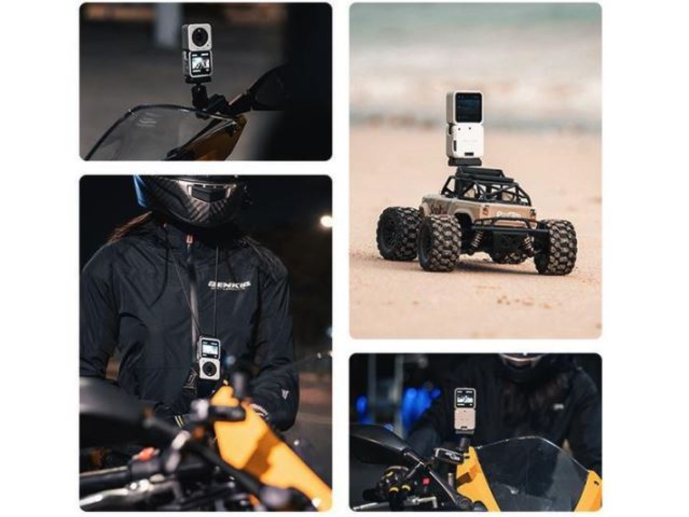 Bílý magnetický kryt na DJI Action 2