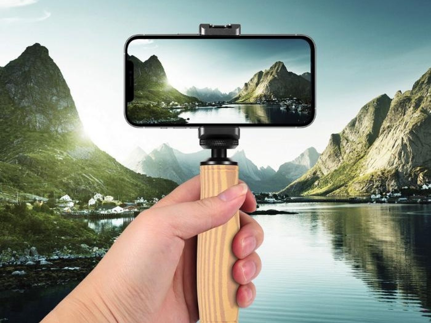 Houbová rukojeť pro akční kamery