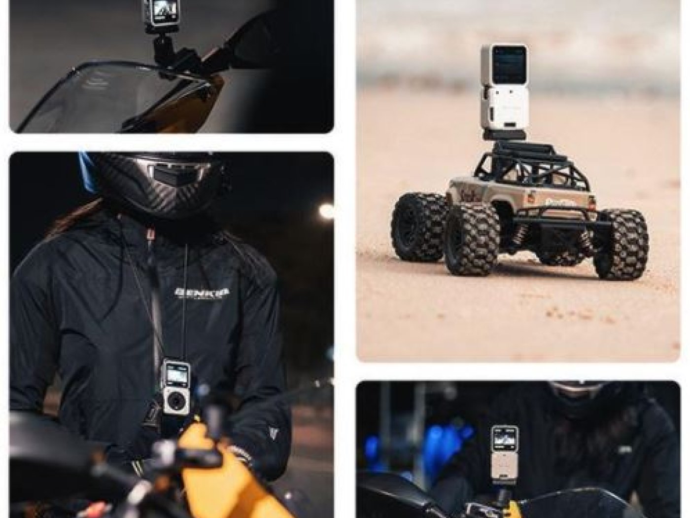 Šedý magnetický kryt na DJI Action 2