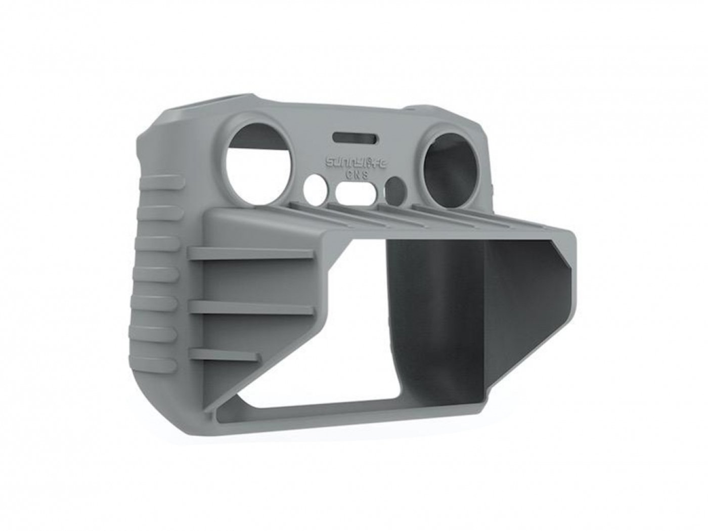 2v1 šedý silikonový kryt a sluneční clona na DJI RC 2