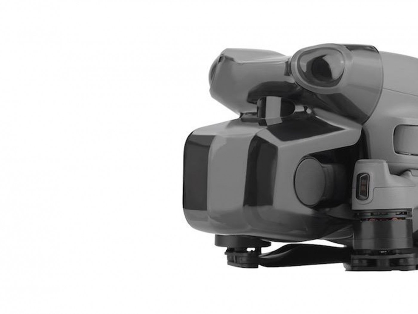 Šedý kryt kamery a předních senzorů na dron DJI Air 3
