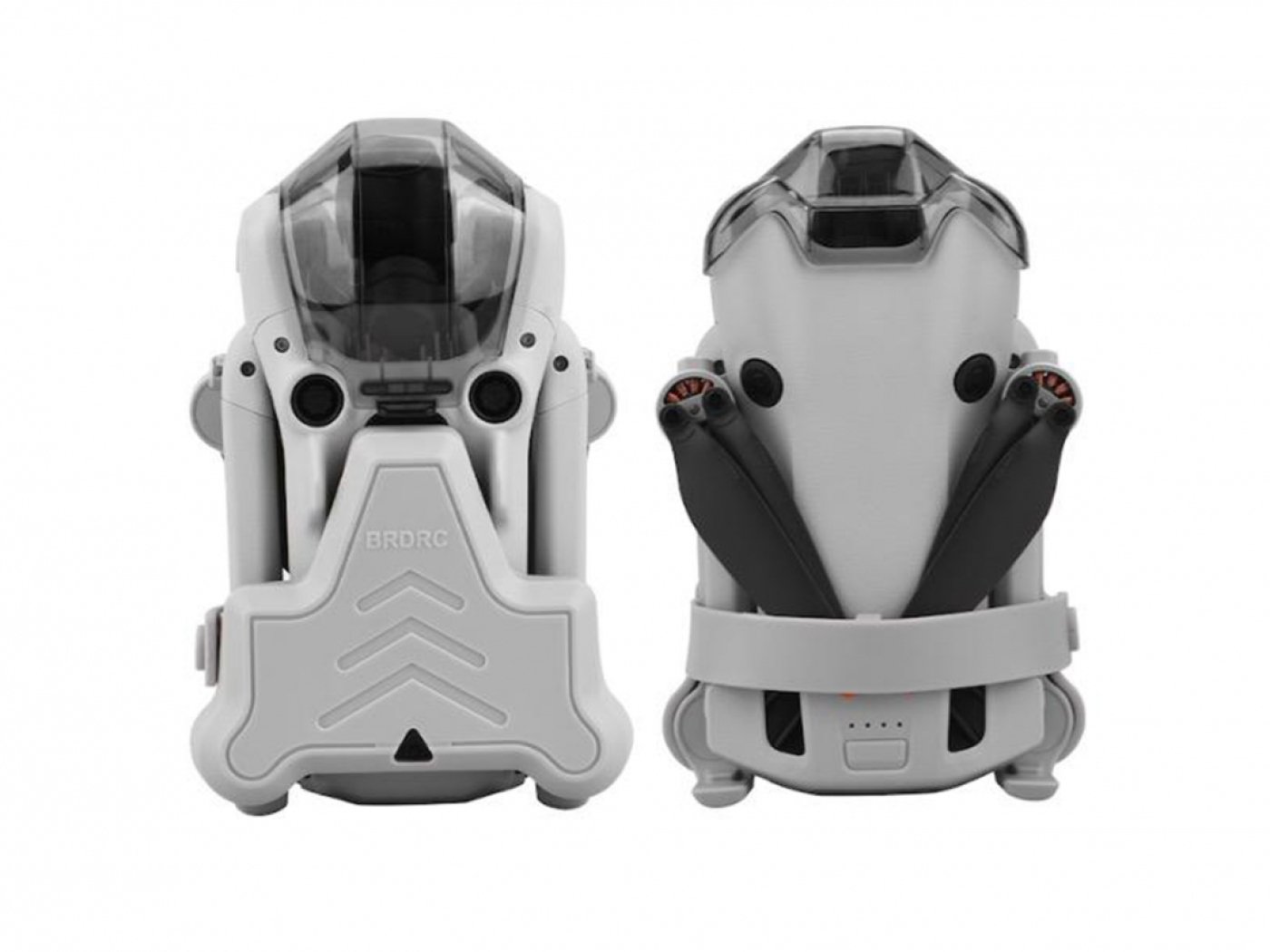 Šedý držák vrtulí na dron DJI Mini 4 Pro