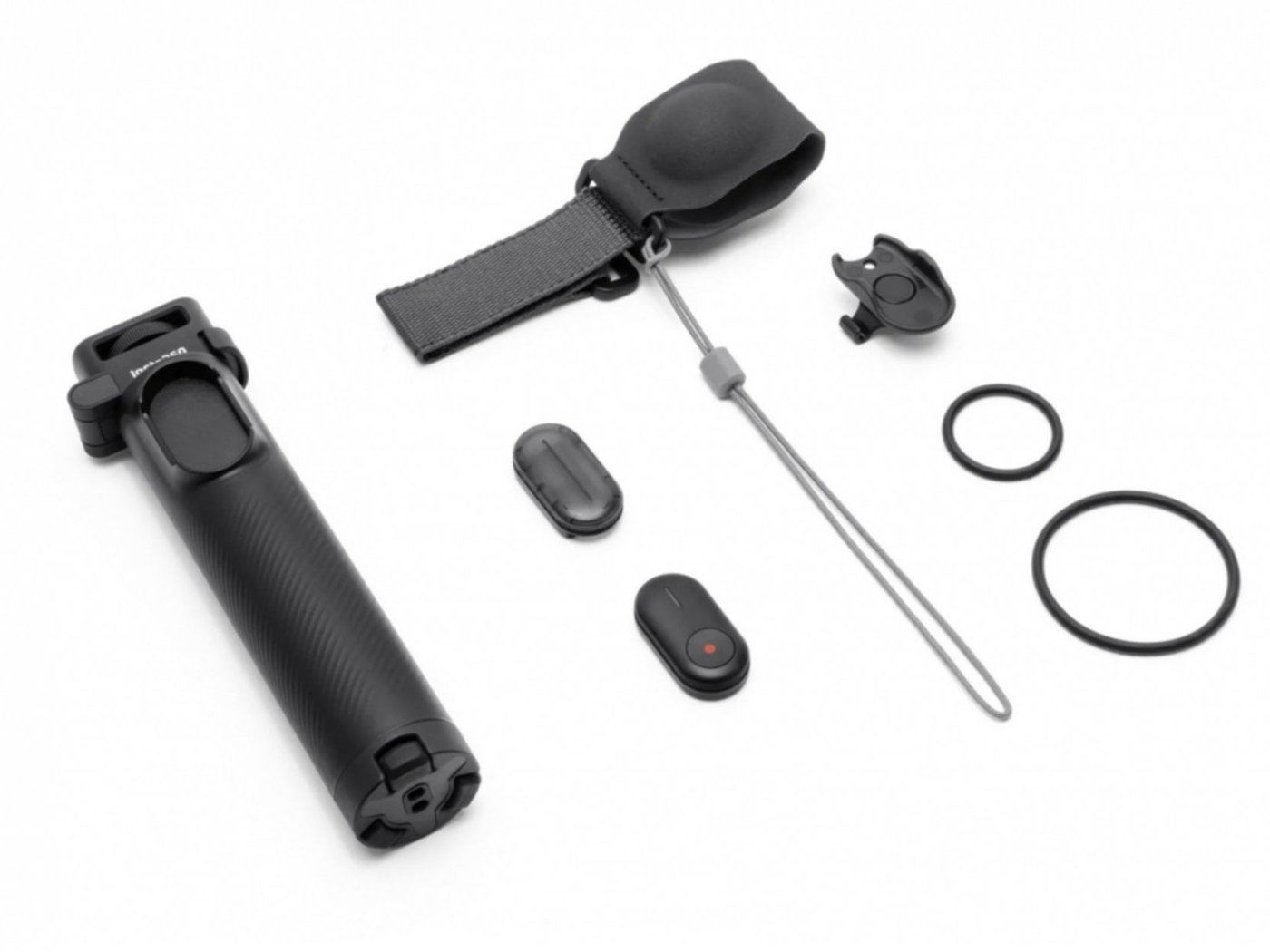 Skládací selfie tyč 2v1 s mini dálkovým ovládáním pro kameru Insta360