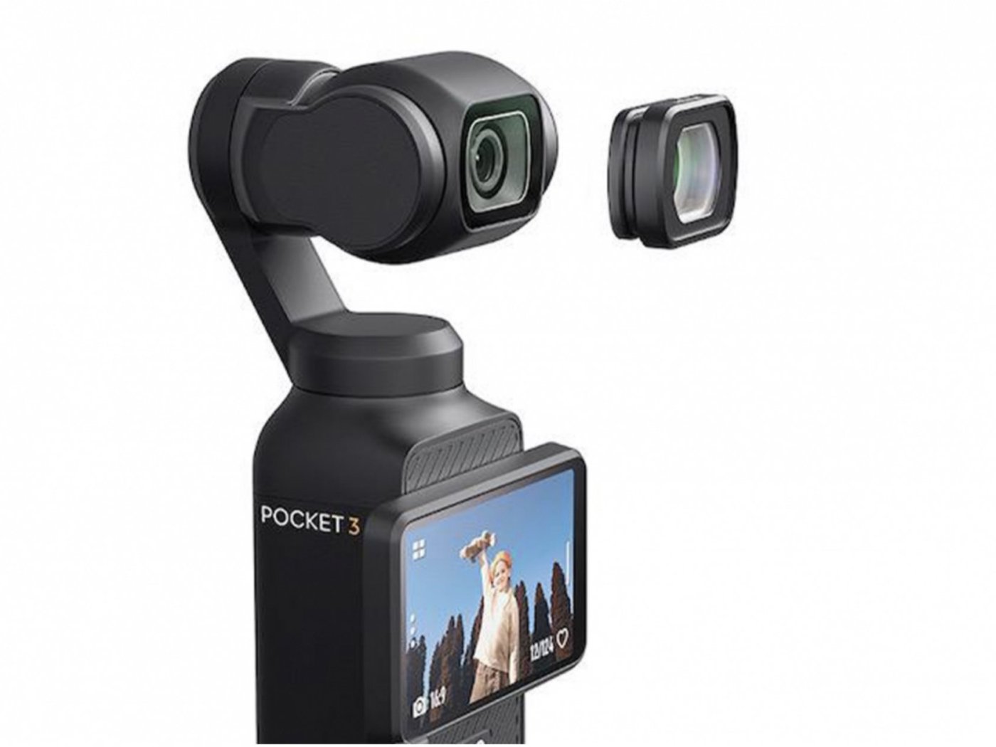 Magnetický širokoúhlý objektiv na DJI Osmo Pocket 3