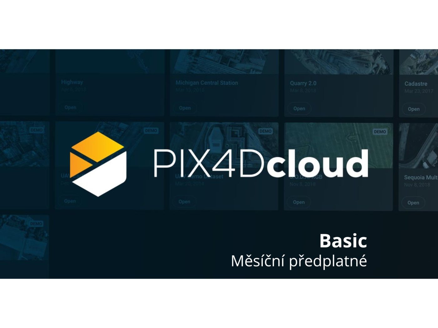 PIX4Dcloud Basic - měsíční předplatné