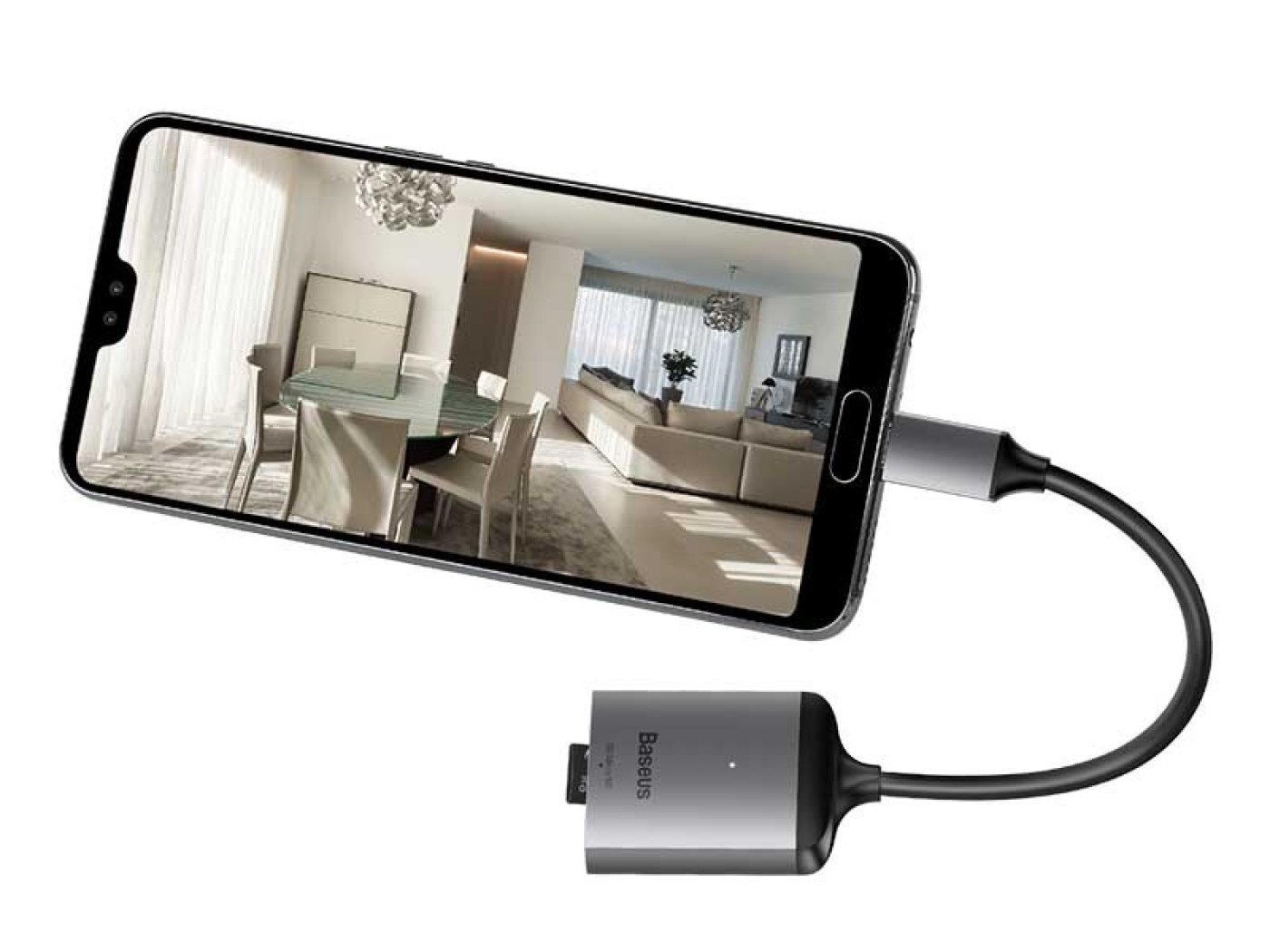 Adapter Baseus USB-C na Card Reader Hub