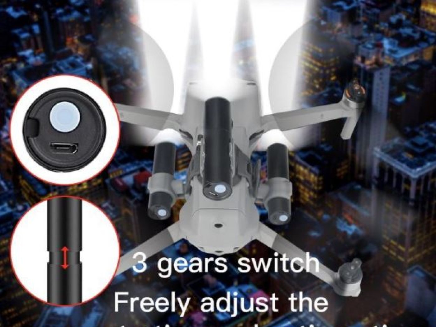 LED světlomet na dron DJI Mavic 2 / Mavic 3 / Mavic Air 2 / Air 2S