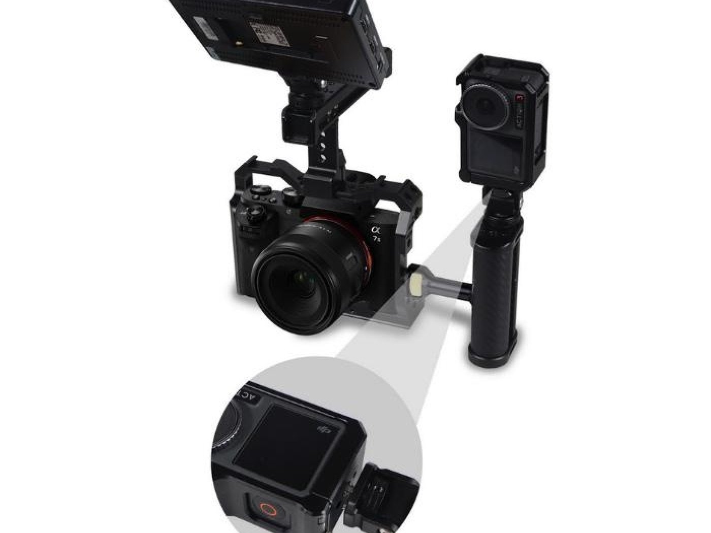 Rám s magnetickým adaptérem na DJI Osmo Action 3