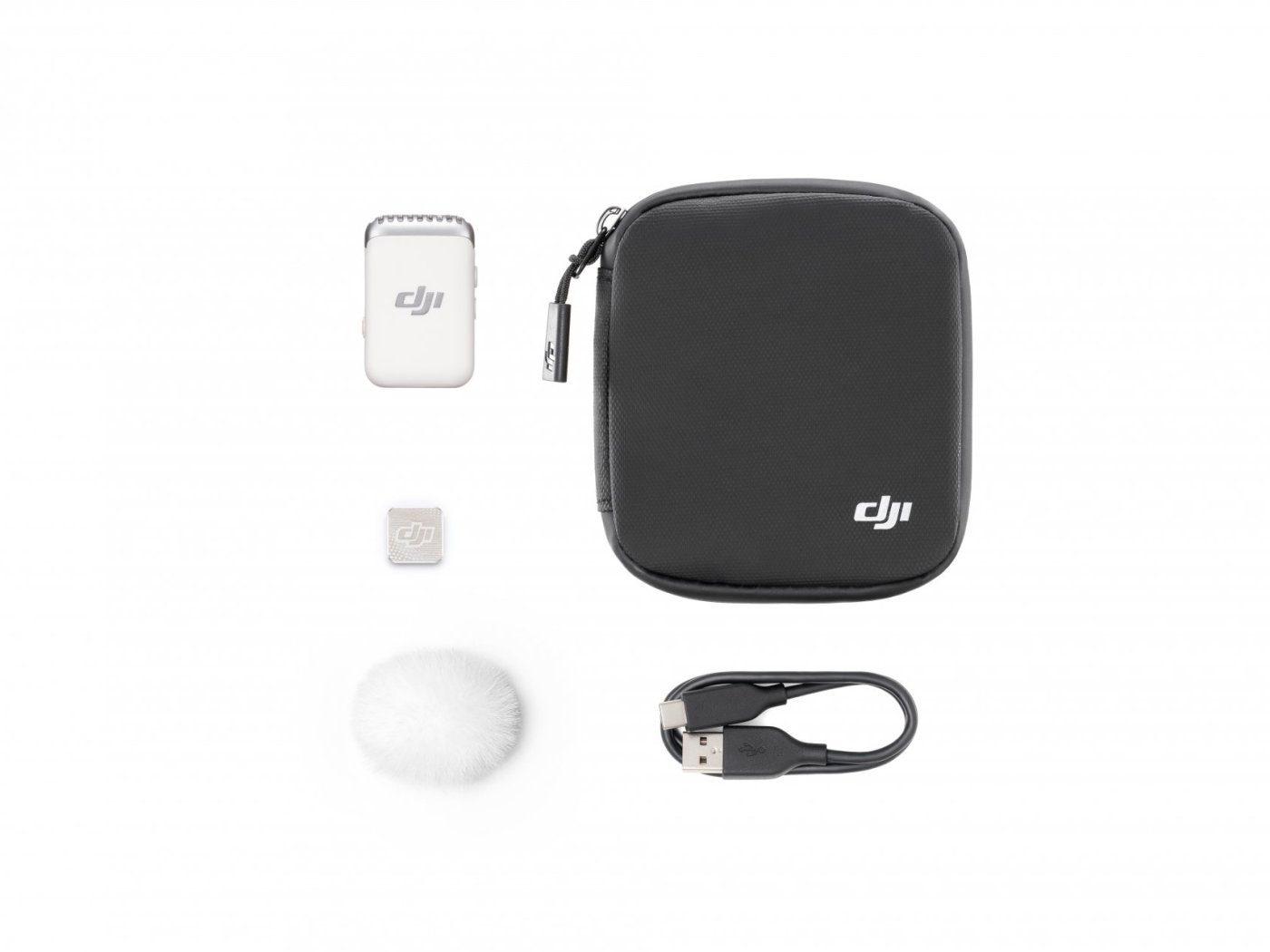 Sada pro audio DJI Mic 2 (1 TX, Platinum White)