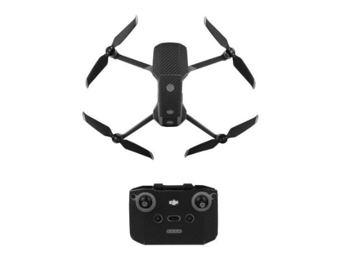 Sada nálepek v karbonovém designu na dron DJI Mavic Air 2