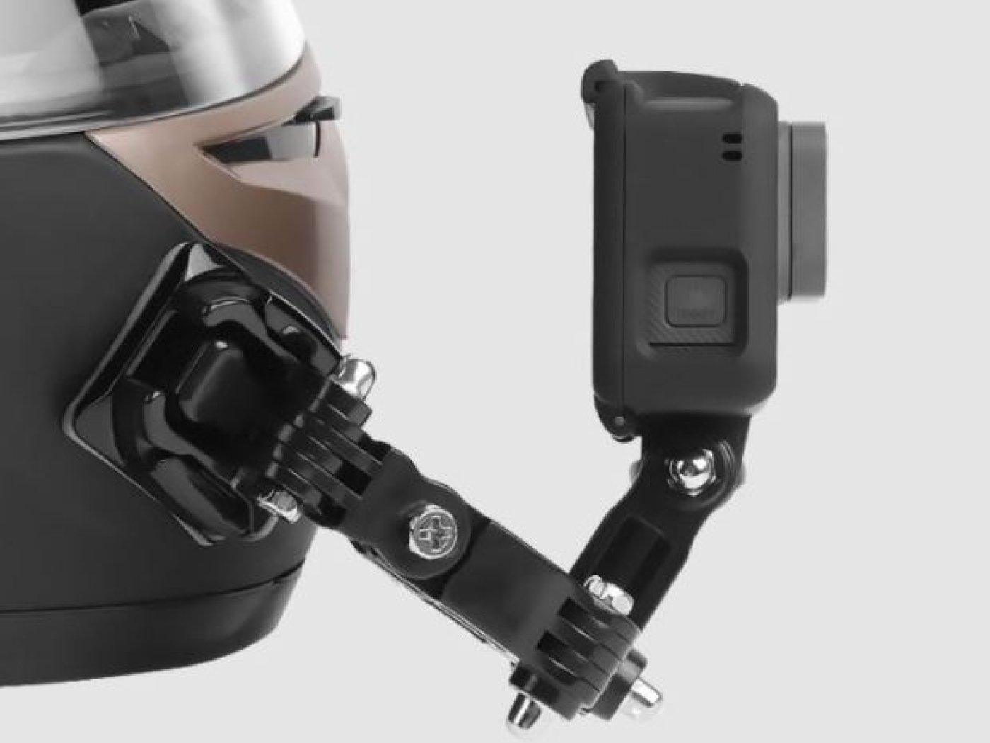 Držák akční kamery na helmu