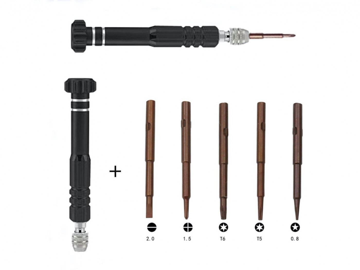 Univerzální šroubovák s nástavci (5v1)