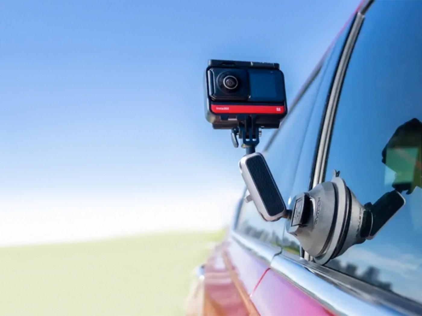 Držák akční kamery s přísavkou