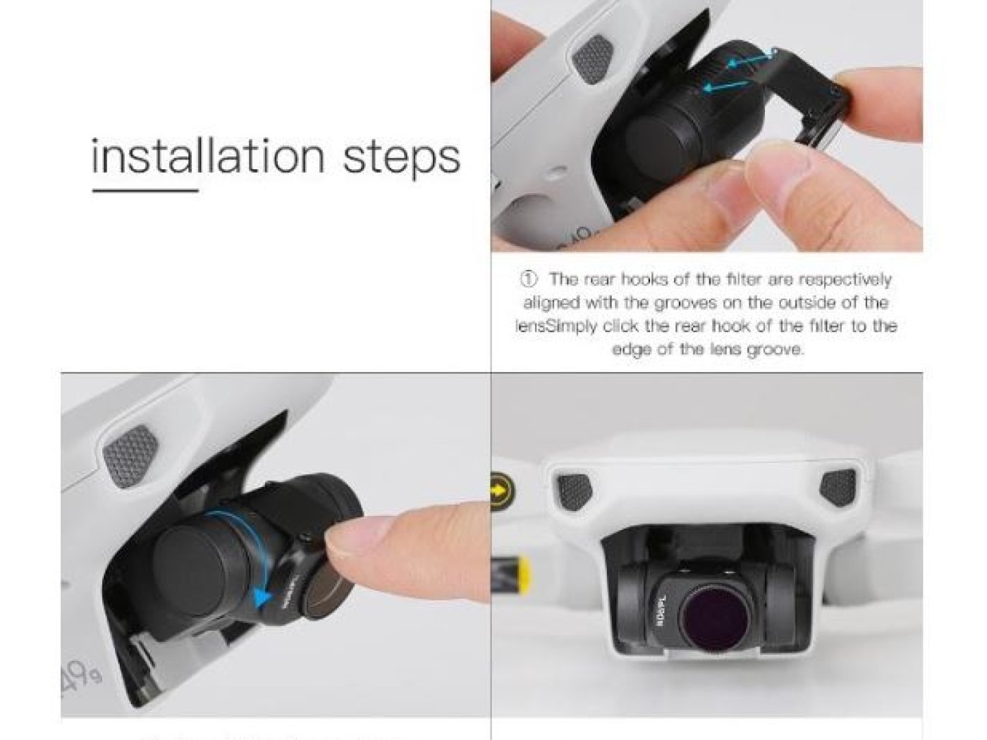 Nastavitelné filtry na DJI Mavic Mini / Mini 2 (6-pack)