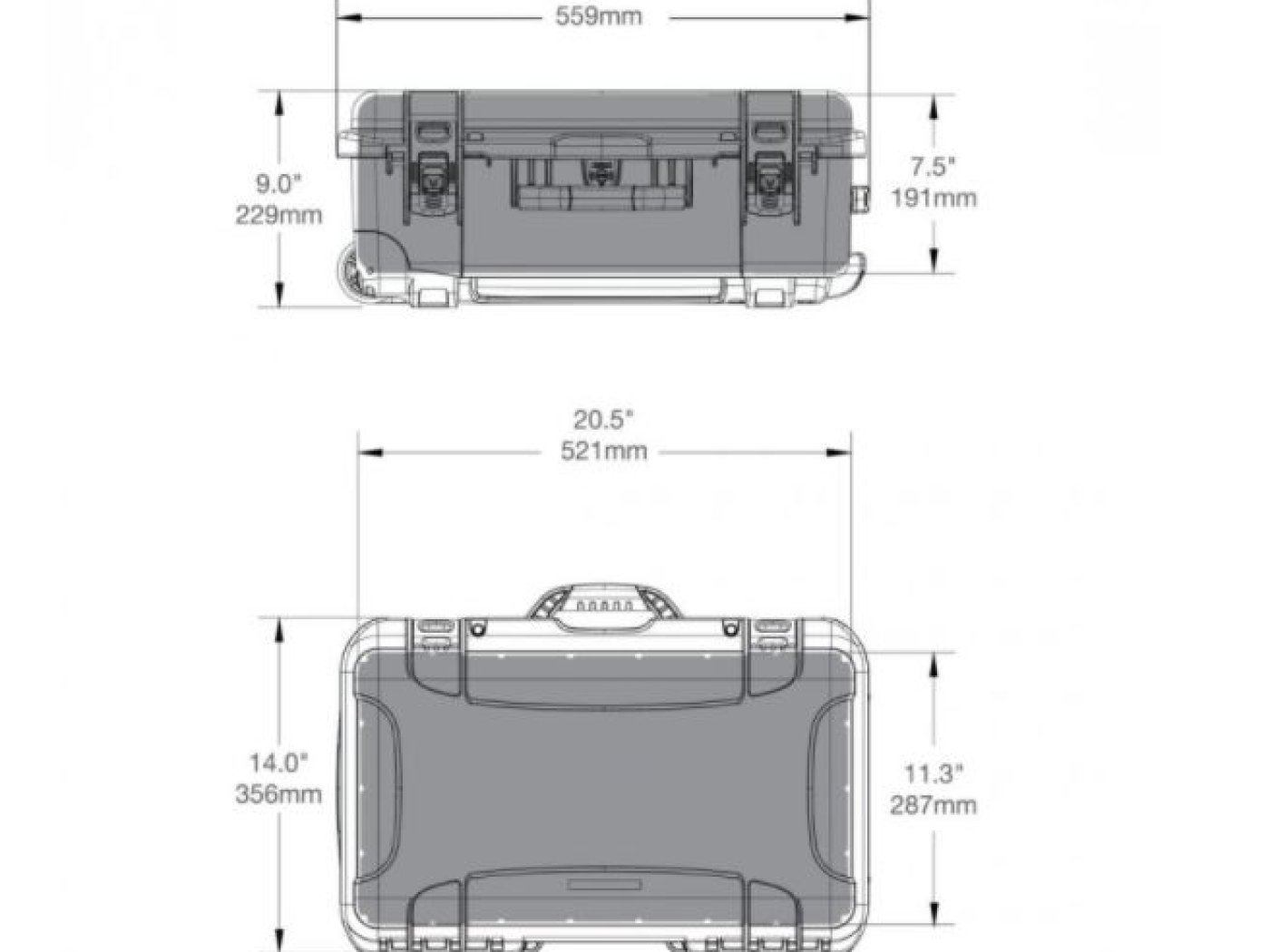 Odolný kufr NANUK 935 na baterie DJI Inspire 2 / Ronin 2