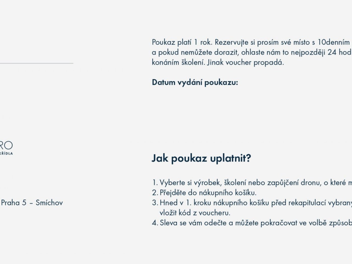 Dárkový poukaz - Konzultace k Oprávnění k provozu – základní (OkP bez ConOps)