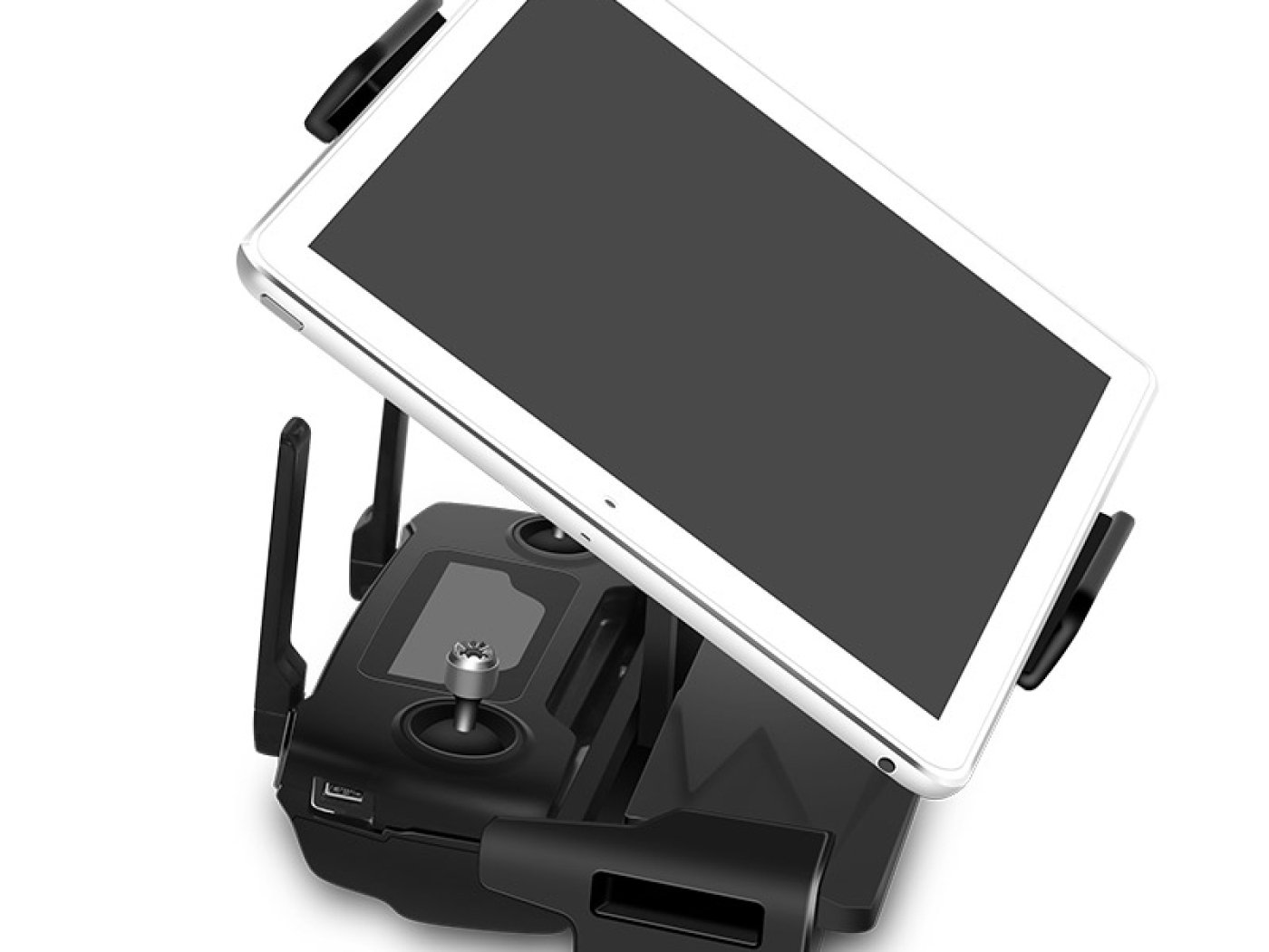 Hliníkový držák tabletu na ovladač DJI Mavic series / Spark (pro tablety o šířce až 17cm)