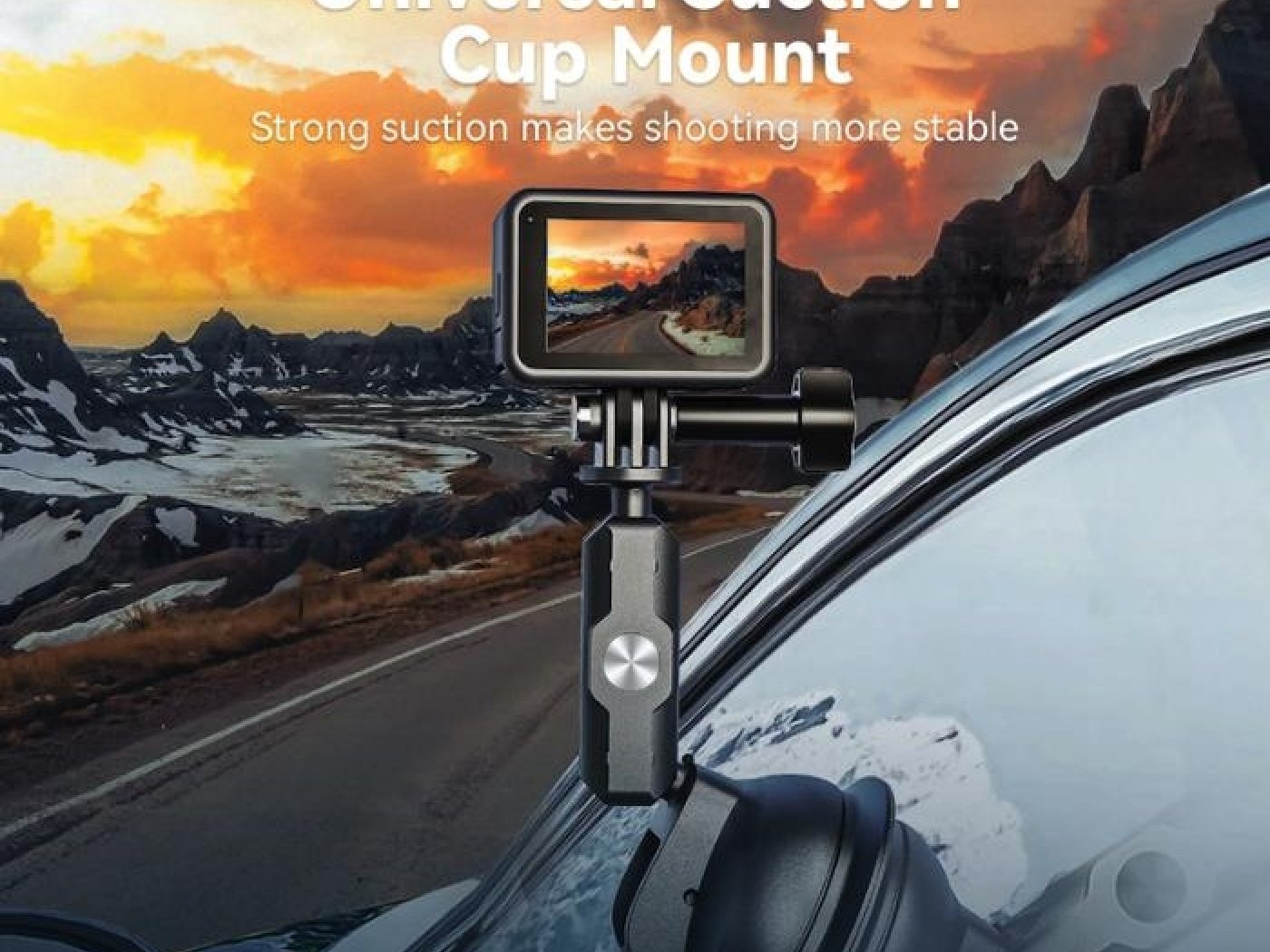 360° držák akční kamery s přísavkou