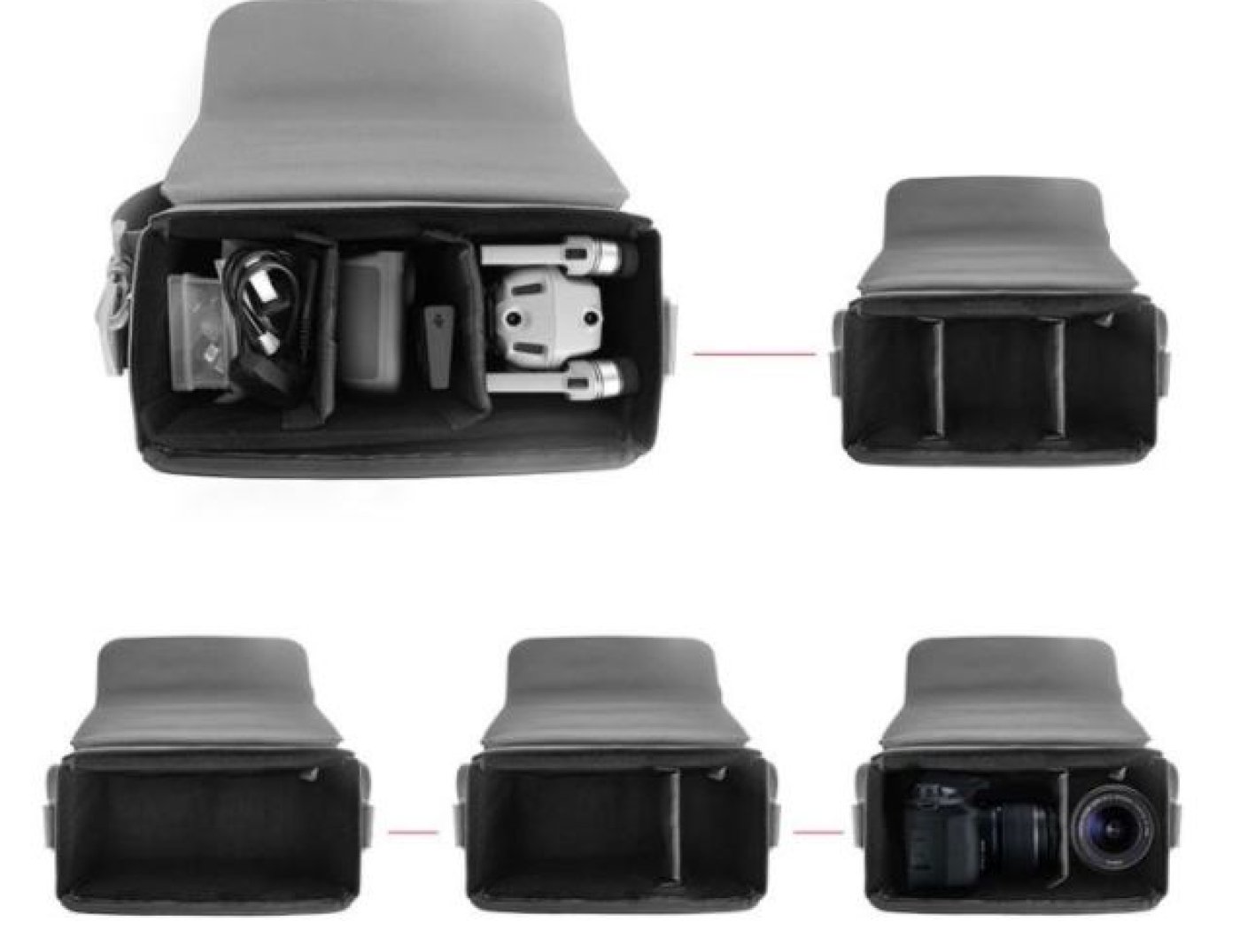 Nastavitelné pouzdro na DJI Mavic Air 2 / Air 2S / Air 3 / Mavic Mini / Mini 2 / Mini 3 / Mini 4 Pro / Mini SE