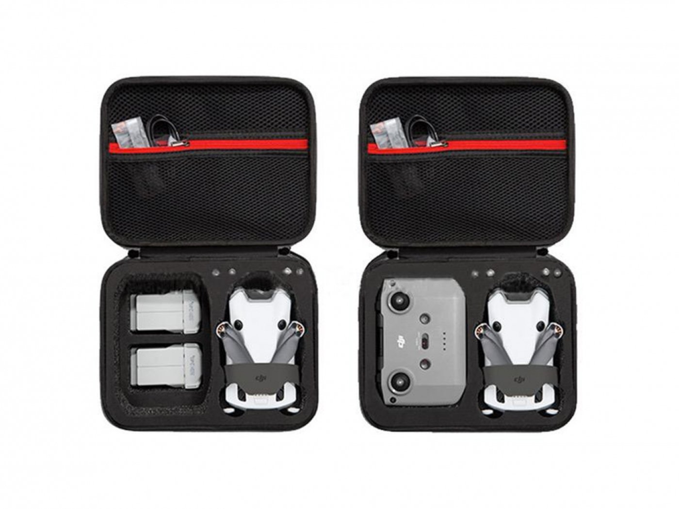 Černé přepravní pouzdro na dron DJI Mini 4 Pro + RC-N2