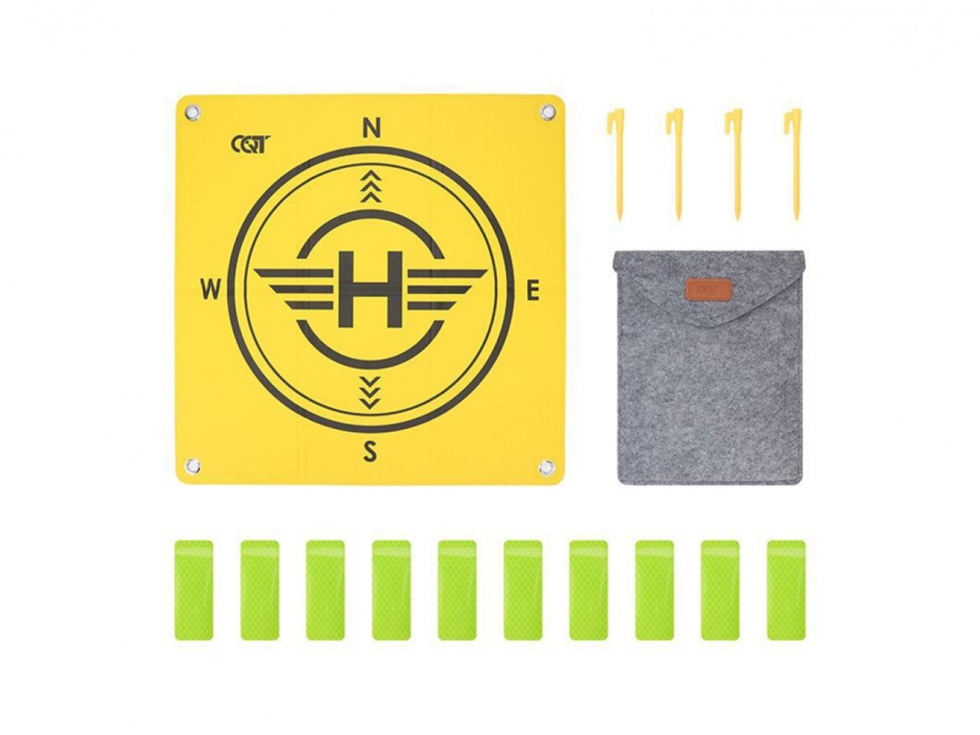 Skládací přistávací podložka s odrazkami 55cm