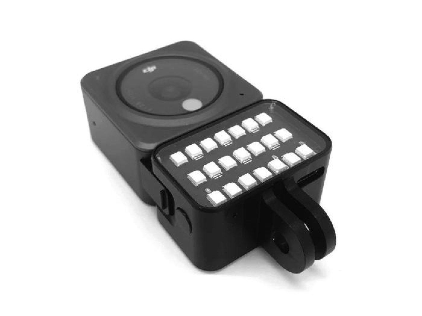LED světlo s magnetickým adaptérem na kameru DJI Action 2