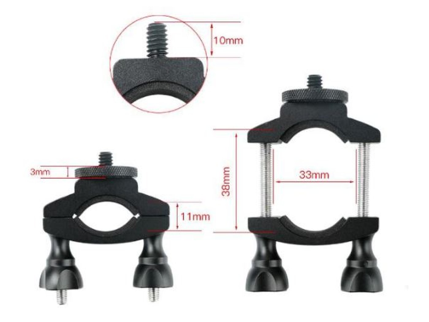 Anit-vibrační držák na kolo pro akční kameru