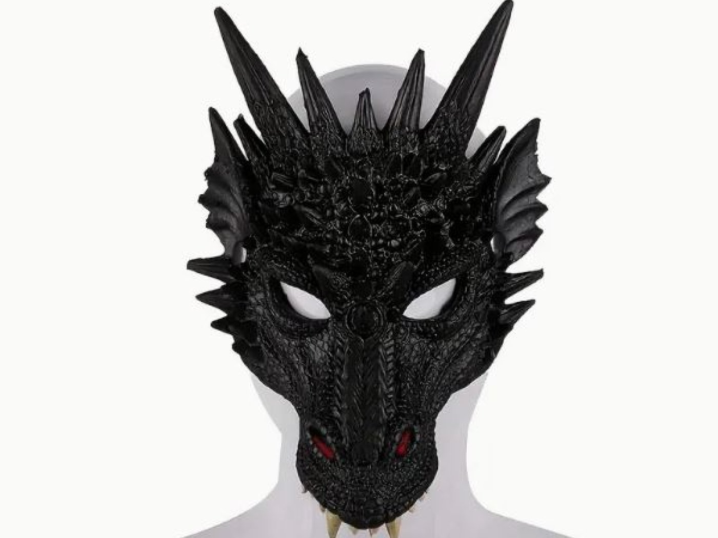Dračí maska (černá)