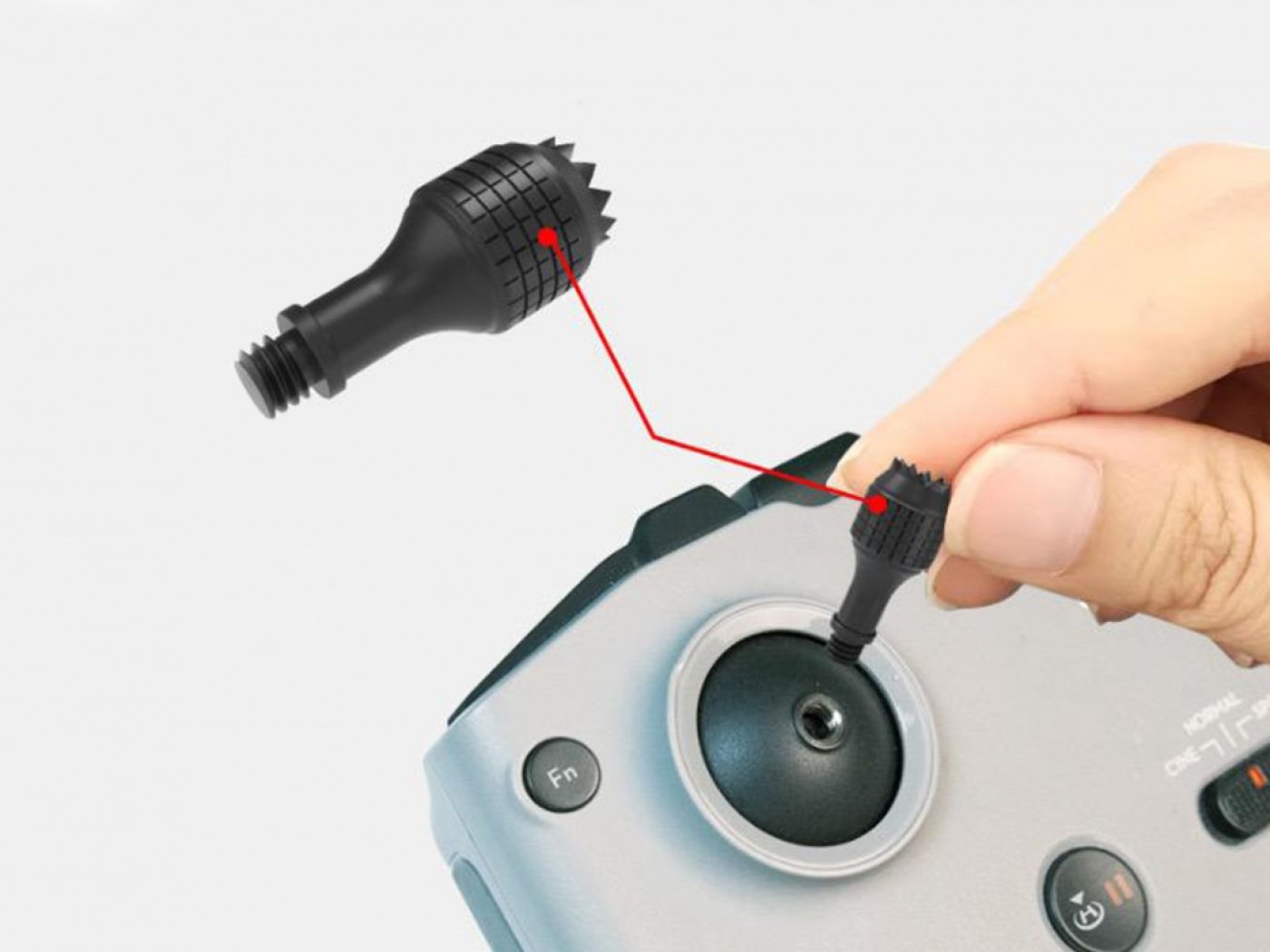 Černé CNC kniply na dálkový ovladač DJI RC-N1 / DJI RC-N2