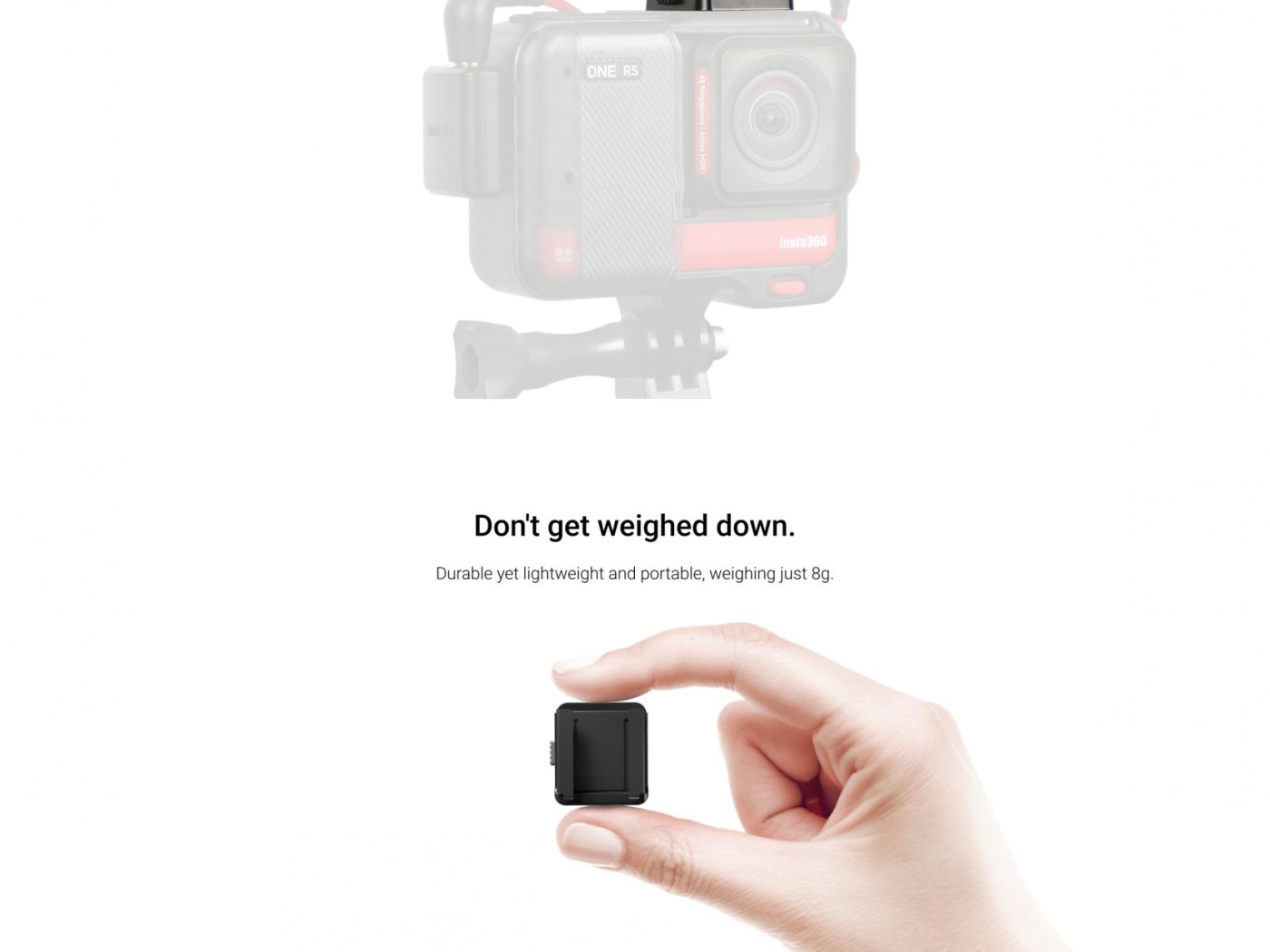 Držák dalšího příslušenství ke kameře Insta360 ONE RS