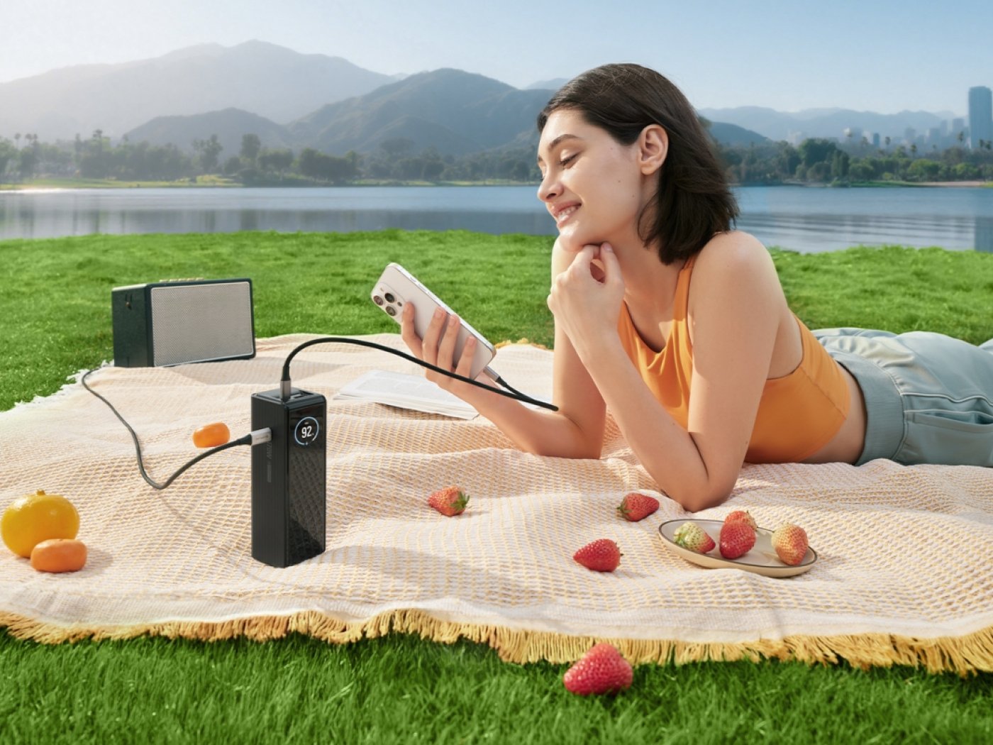 EcoFlow RAPID Powerbanka (25000mAh) - stříbrná