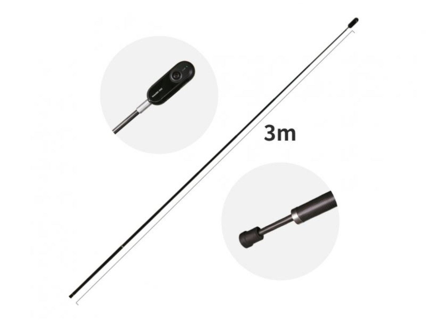 Prodlužující tyč ke kameře Insta360 ONE X, ONE X2 a ONE R (3m)