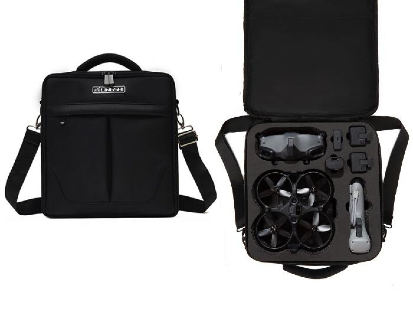 Černé pouzdro na dron dron DJI Avata a Goggles 2