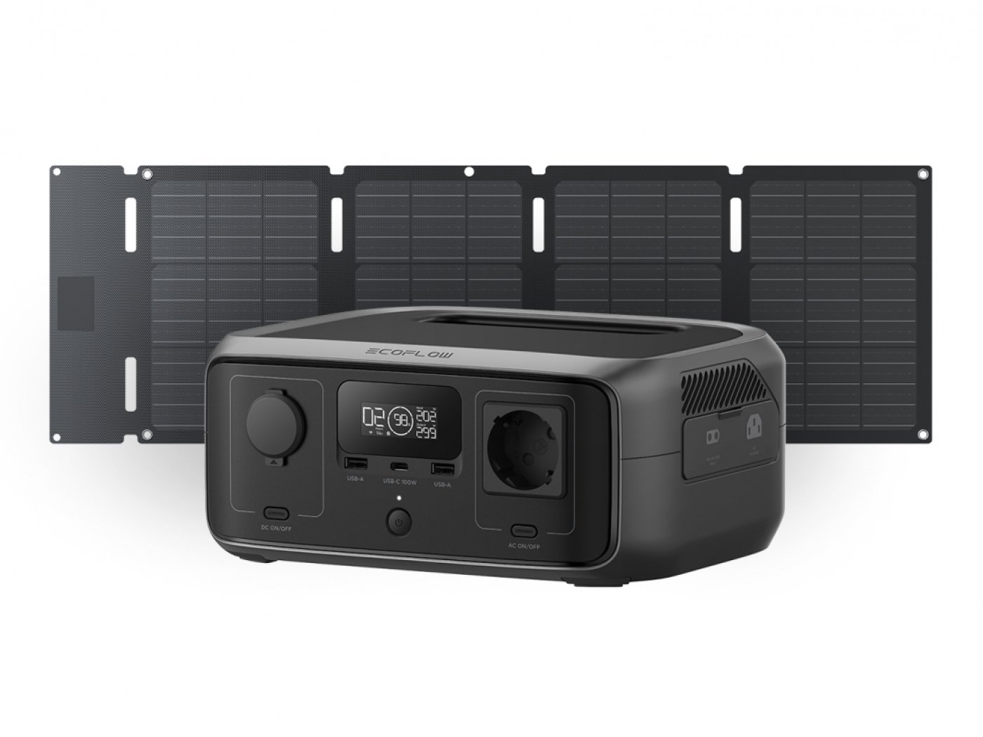 Nabíjecí stanice EcoFlow River 3 UPS + 45W solární panel (Typ-C) - Hard Bundle