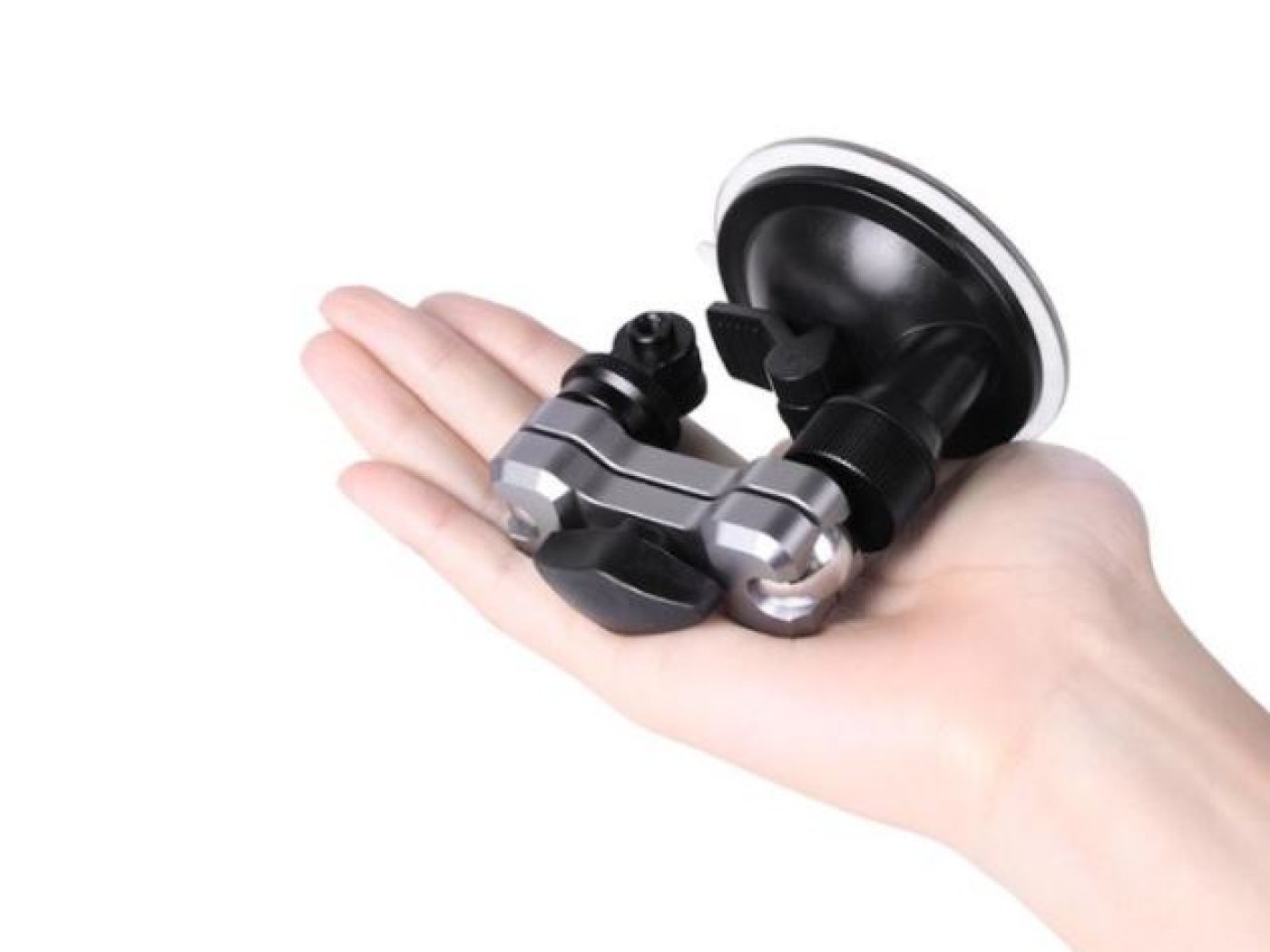 Nastavitelný držák s přísavkou na akční kameru nebo telefon