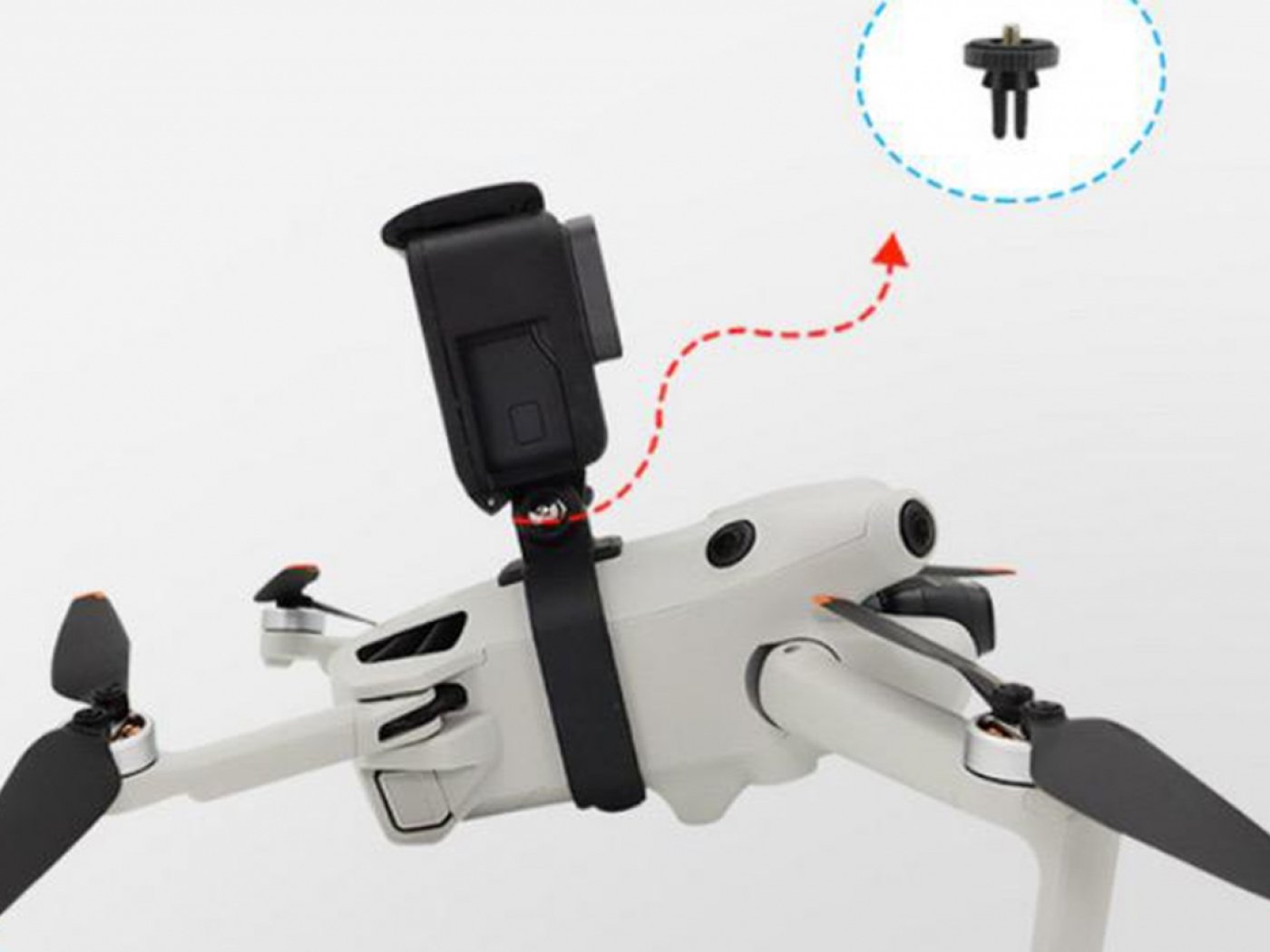 Adaptér pro připevnění akční kamery na dron DJI Mini 4 Pro