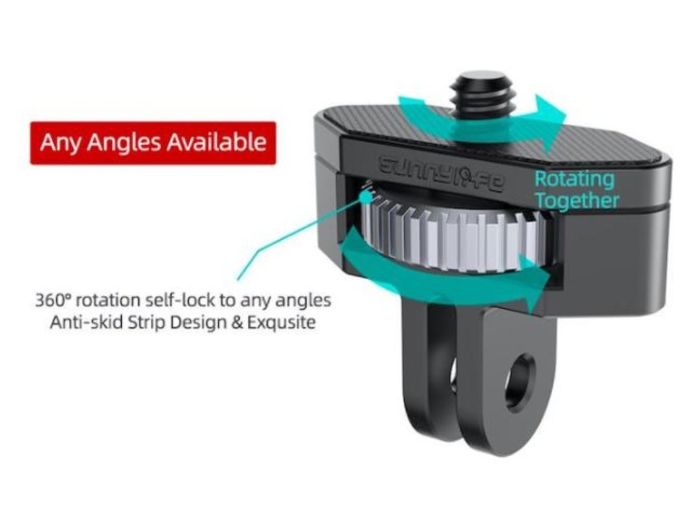 360° otočný adaptér na kameru