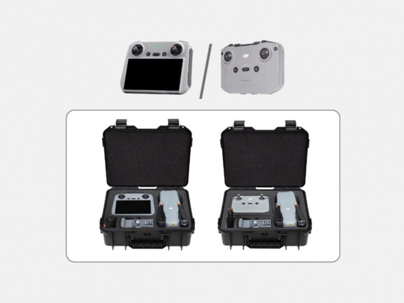 Černý odolný kufr na dron DJI Air 3