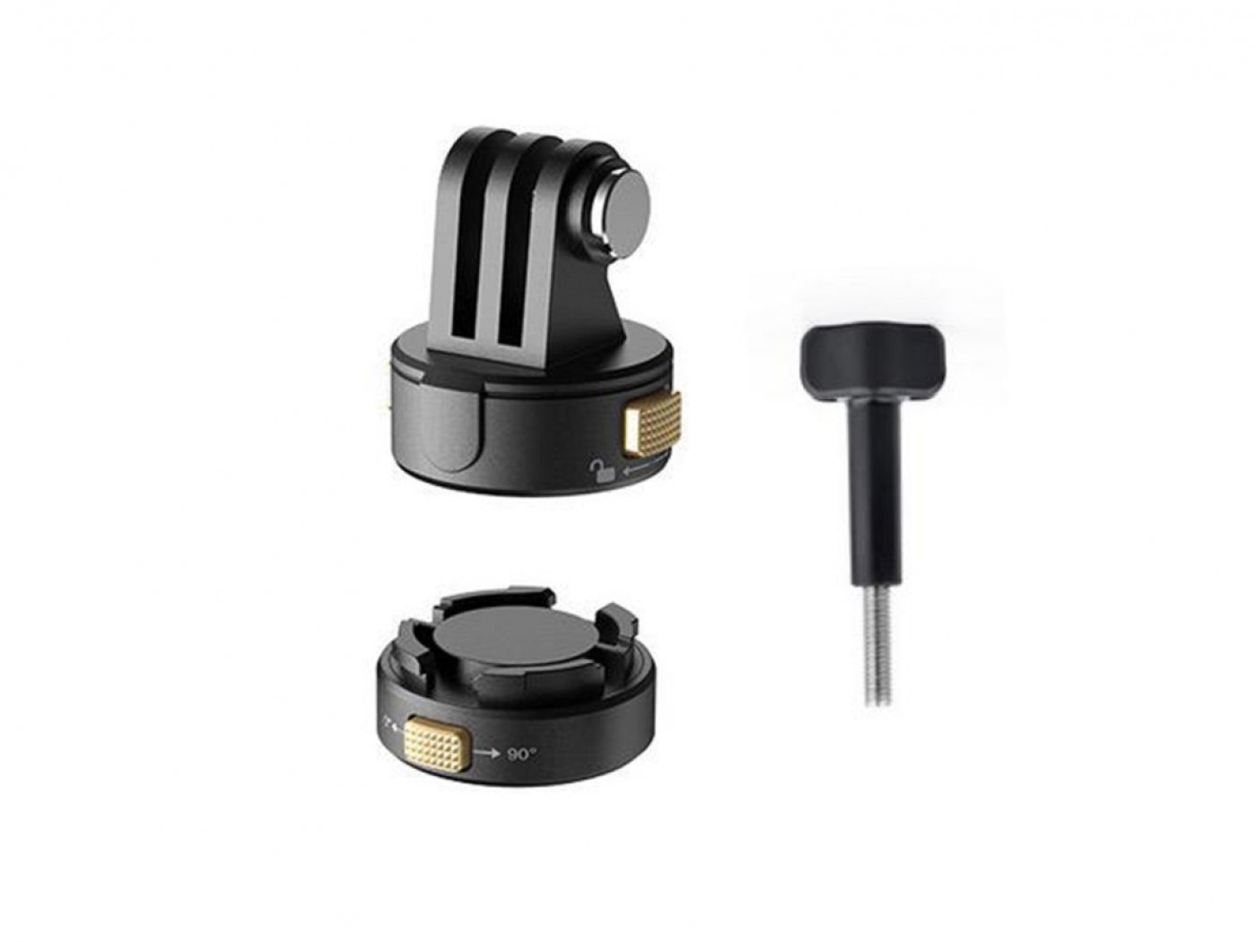 Vertikální a horizontální magnetický adaptér na akční kameru (typ 2)