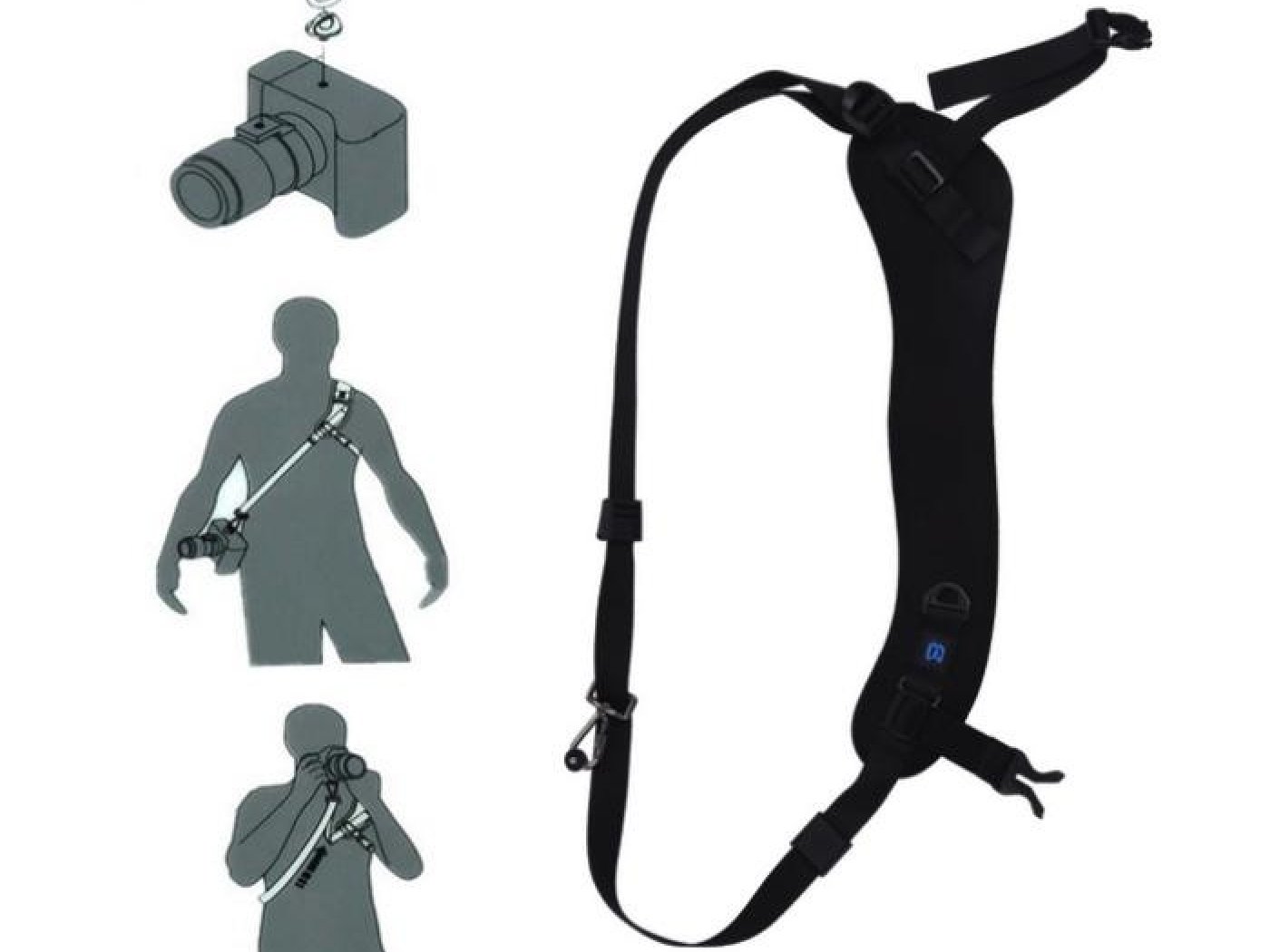 Protiskluzový popruh na rameno pro fotoaparát