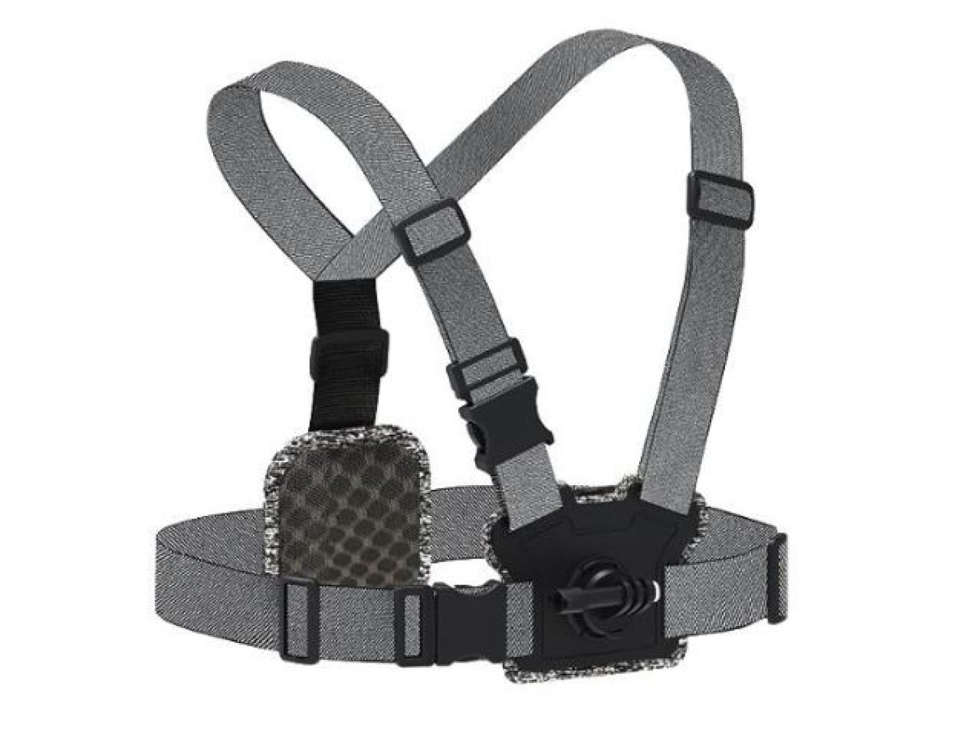 Hrudní popruh s předním a zadním adaptérem pro připojení akční kamery