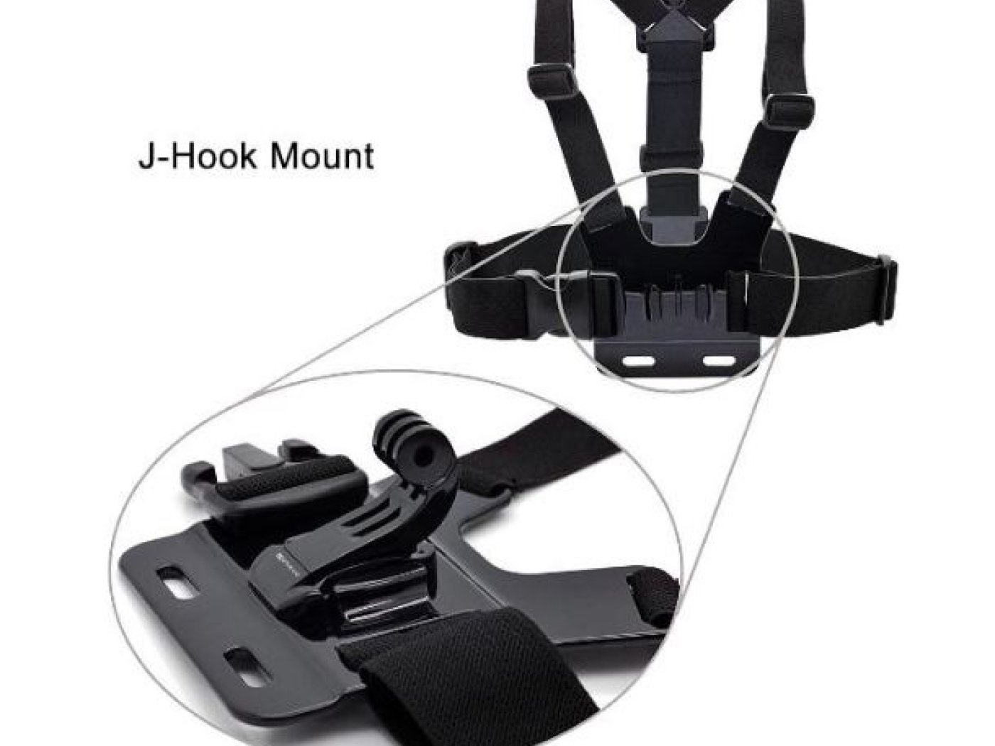 Držák akční kamery na sponu J-Hook (2 ks)