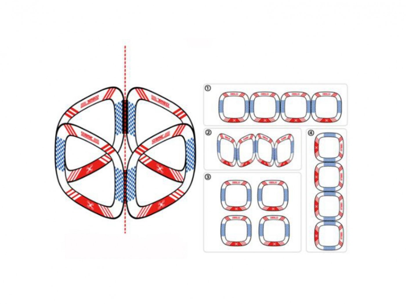 Závodní brána pro FPV drony (5ks)