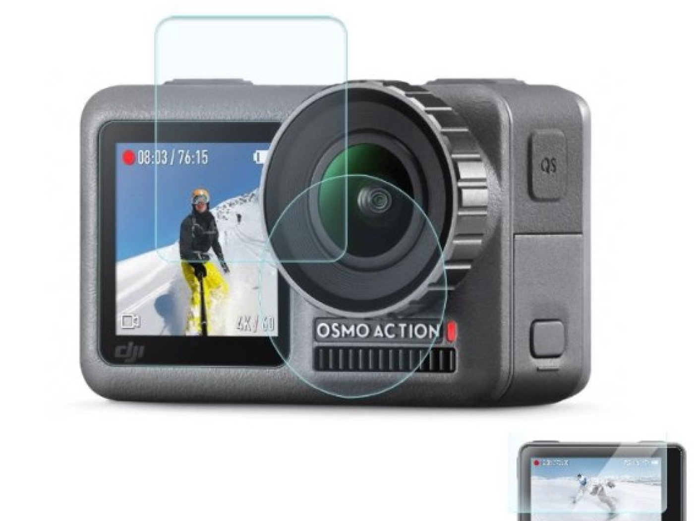 Ochranné sklo na displeje a objektiv DJI Osmo Action