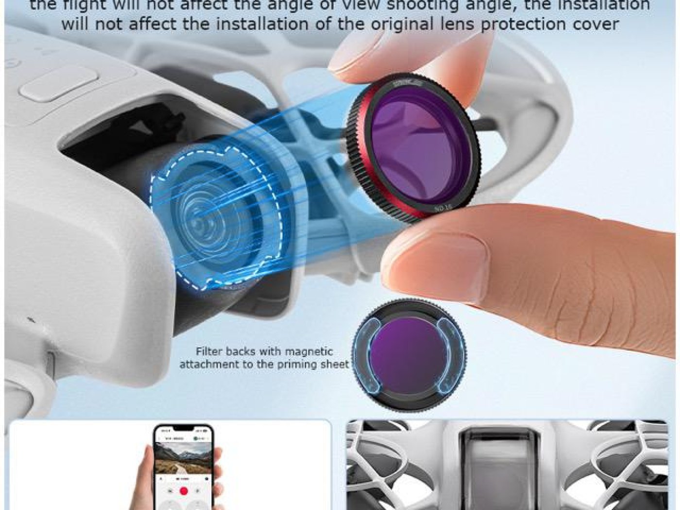 Sada ND filtrů na dron DJI Neo (ND8/16/32)