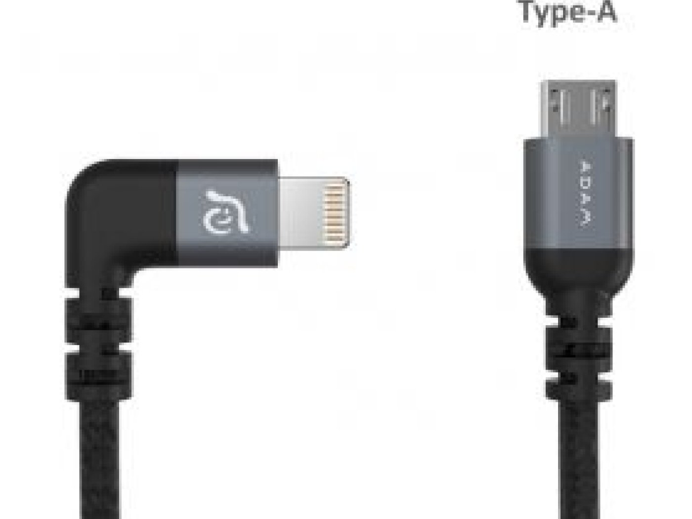 Kabel lightning/microUSB rovný - 30cm pro dron DJI Spark a Mavic series - šedý